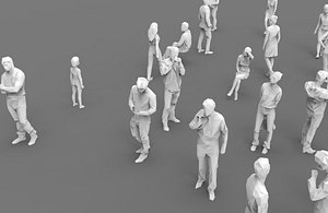 37 unique low poly people