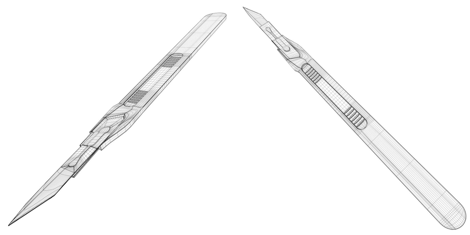 Disposable Scalpel 2 3D Model TurboSquid 1372238