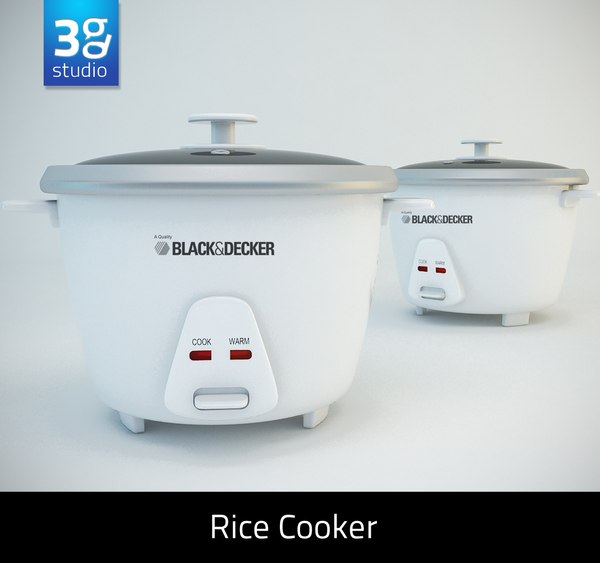 Black Decker Rice Cooker 3D model