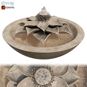 3D Lotus Flower Bowl Fountain
