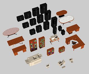 office home furniture 3d model