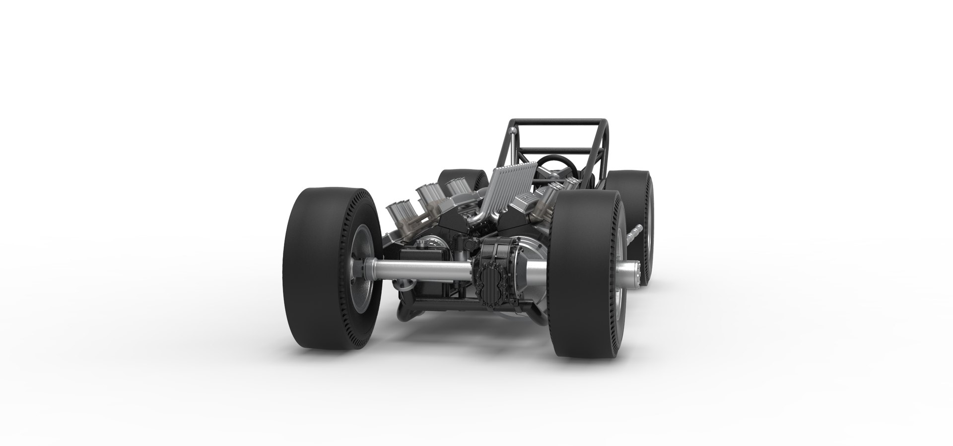3D Vintage AWD Dragster Base Version 2 Scale 1 To 25 Model - TurboSquid ...