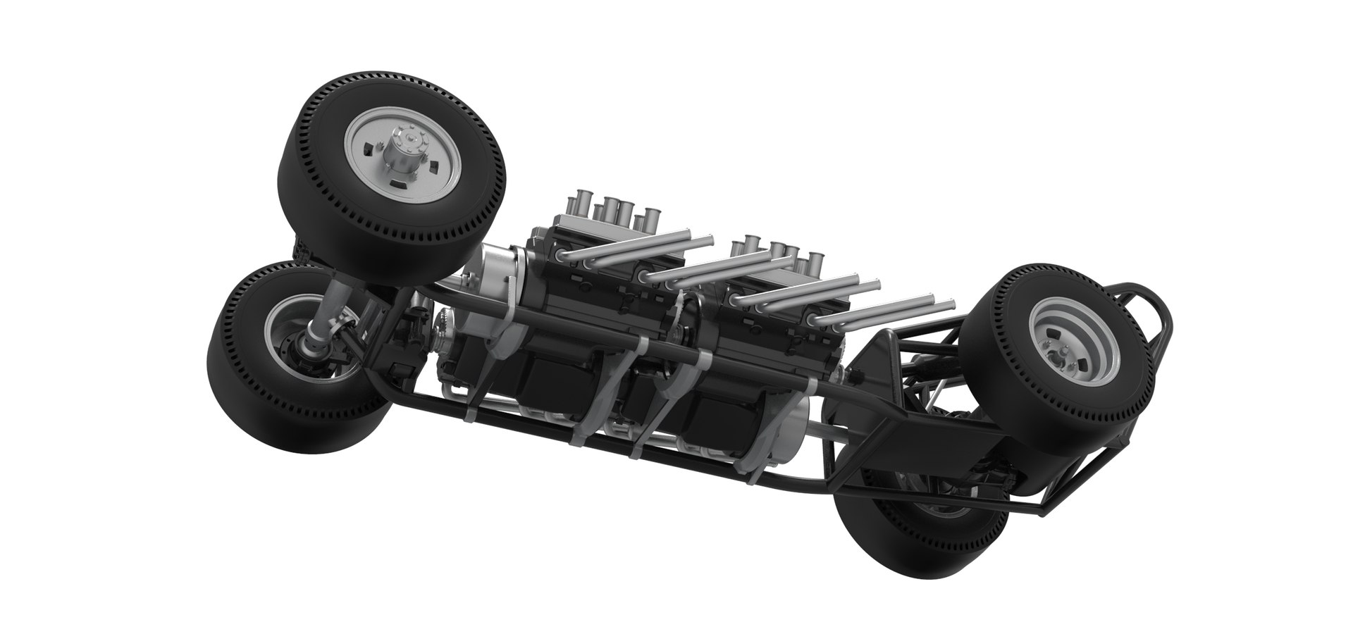 3D Vintage AWD Dragster Base Version 2 Scale 1 To 25 Model - TurboSquid ...