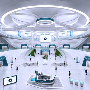 Futuristic E-Congress Lobby - 6