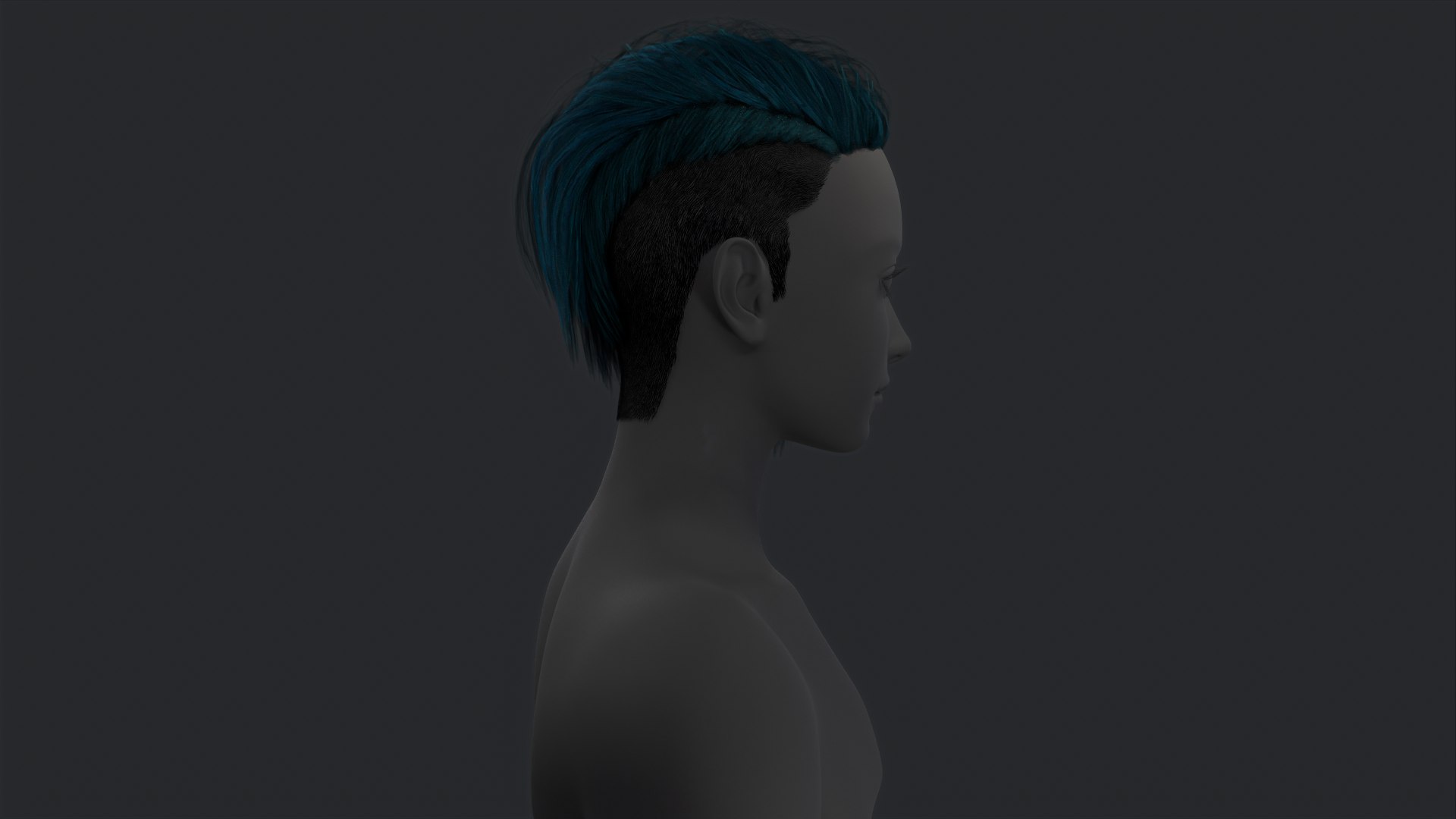 Game Real-Time Tomboy Hairstyle UE5 3D Model - TurboSquid 2255501
