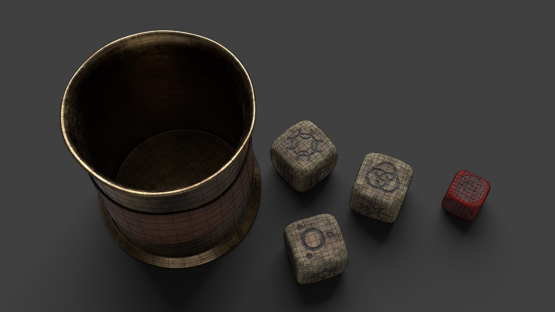 Dice of Divination 3D model https://p.turbosquid.com/ts-thumb/fT/75cqQF/jU/wire_0005/jpg/1633505125/1920x1080/fit_q87/1a72d8d52b341ea45f5992527c68738ad6f94451/wire_0005.jpg