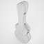 visesnut guitar case 3d model