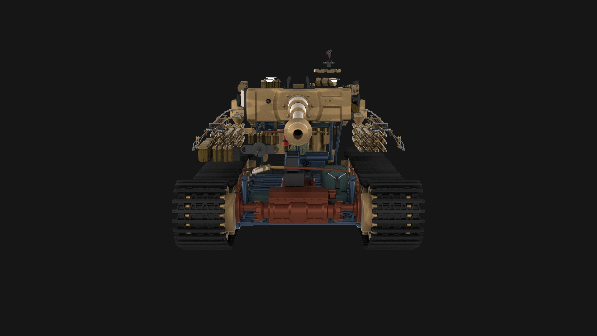 Panzerkampfwagen Tiger E Late 3d Obj