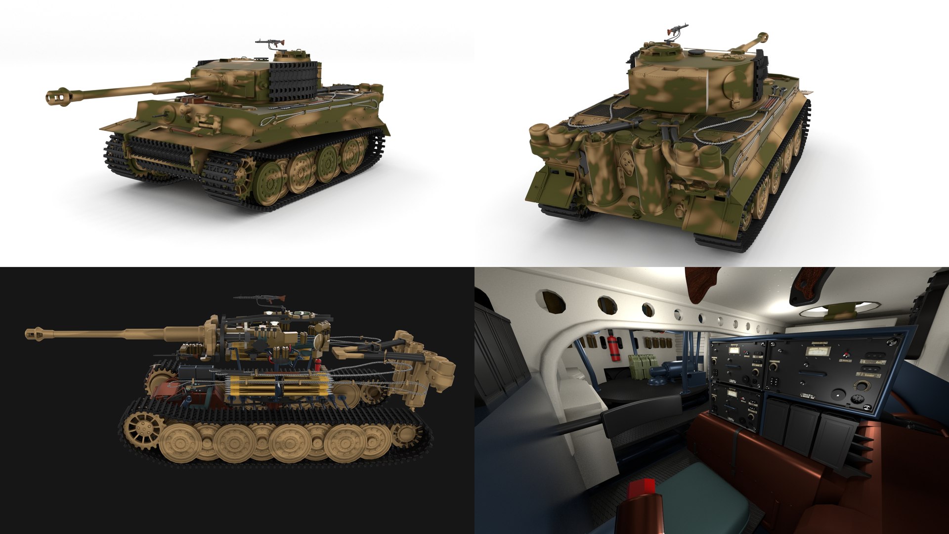 Panzerkampfwagen Tiger E Late 3d Obj