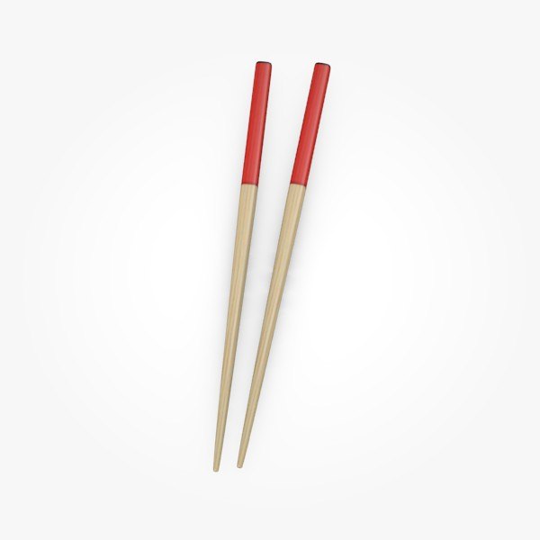 3d model of chopsticks