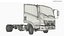 Camión Isuzu NRR EV de 132 pulgadas sin carrocería, preparado para Cinema 4D