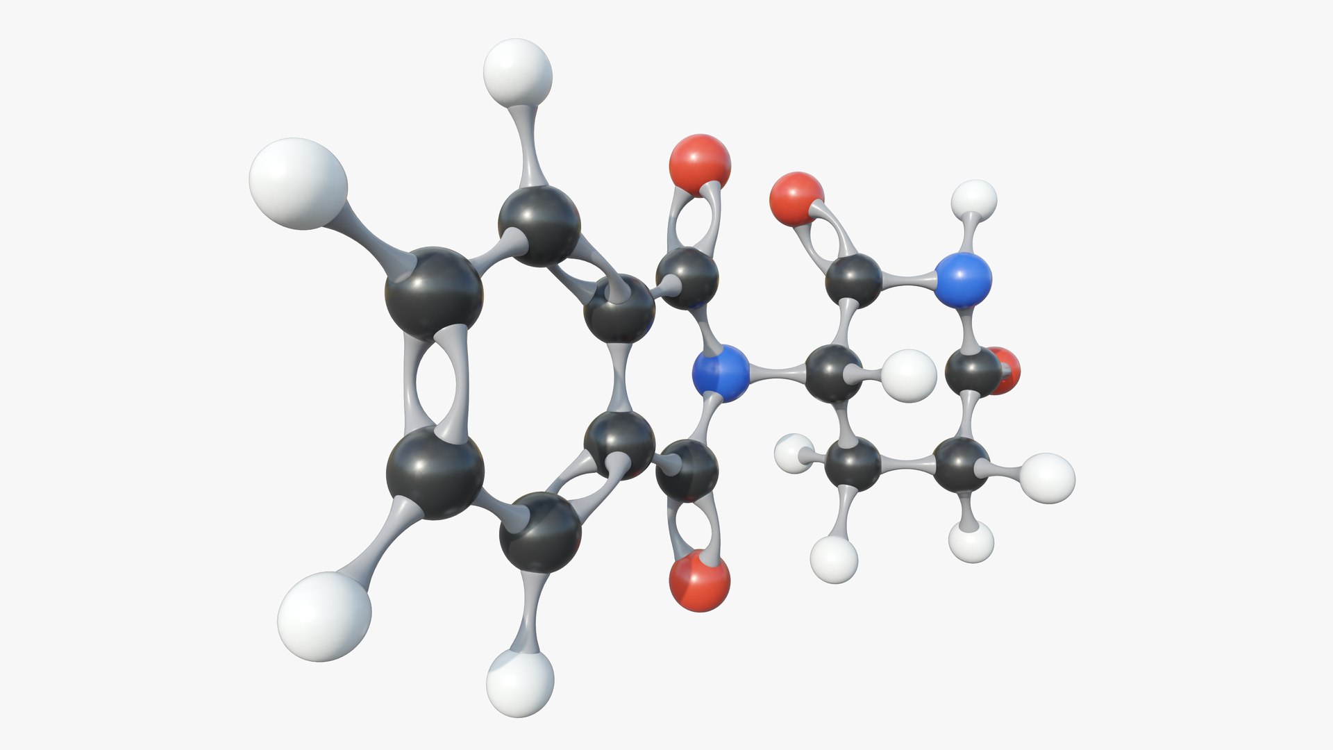 Thalidomide Molecule With PBR 4K 8K 3D Model - TurboSquid 1945571