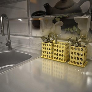 Cutlery dryer 2 with accessories