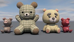 3D teddy bear