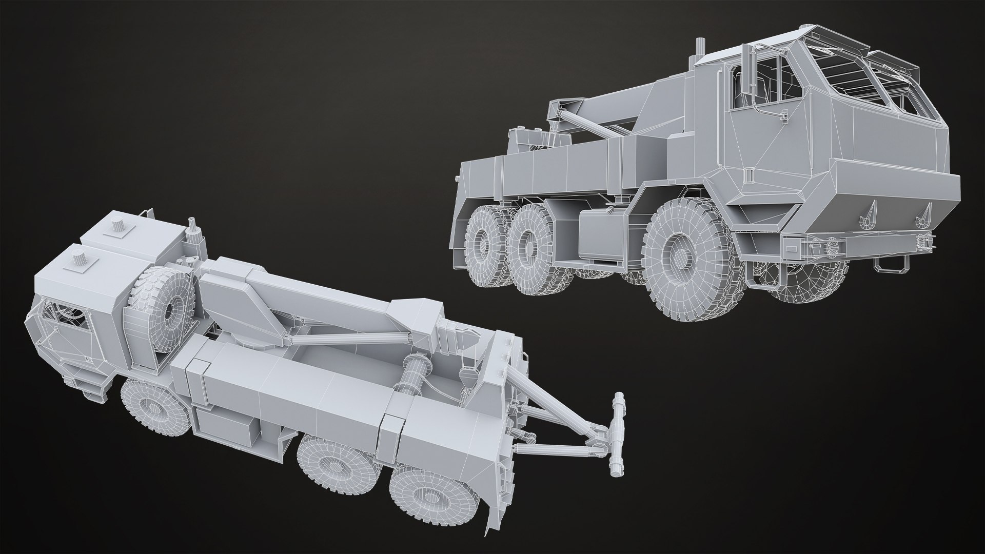 3D Military Truck V1 - Pack 1 model https://p.turbosquid.com/ts-thumb/fT/JjXmWC/AJ/militarytruckpack1_wireframe05/jpg/1753956763/1920x1080/fit_q87/acc5a447a56ffb561ceadb95d9767d463a6956b0/militarytruckpack1_wireframe05.jpg