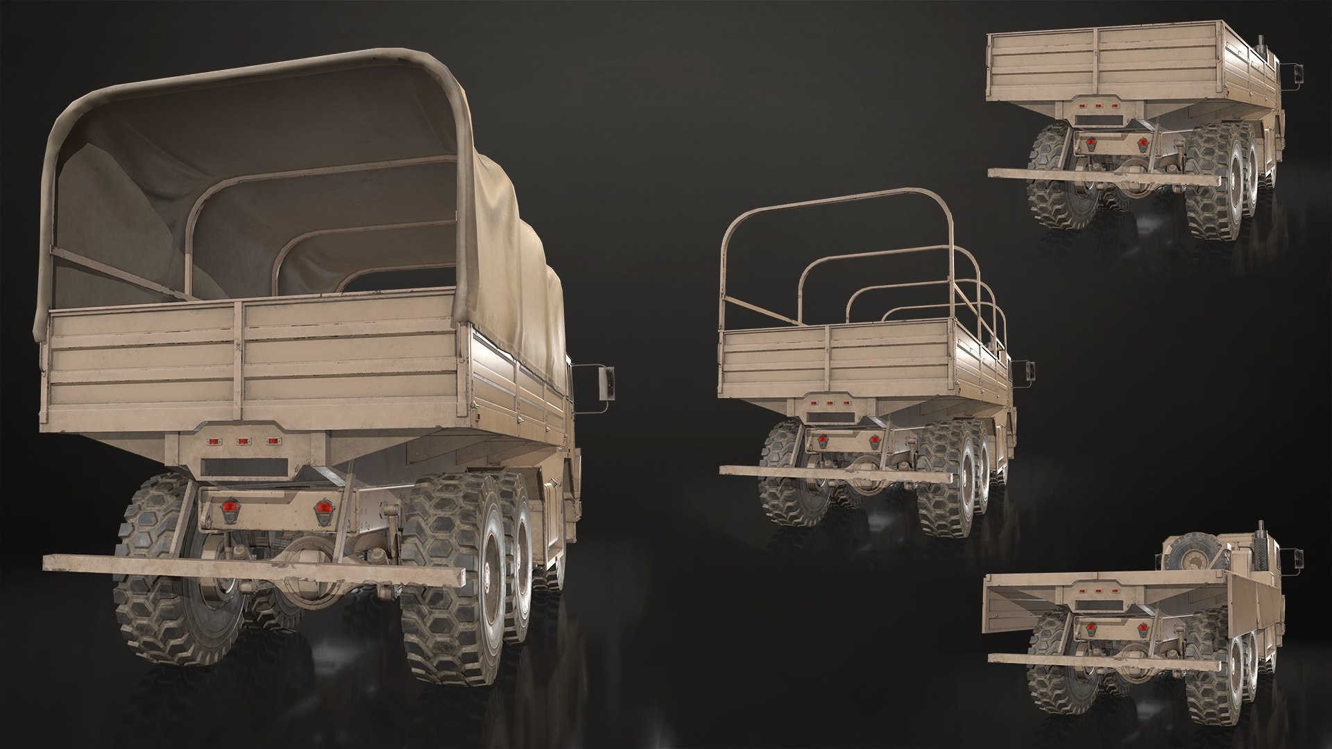 3D Military Truck V1 - Pack 1 model https://p.turbosquid.com/ts-thumb/fT/JjXmWC/KL/militarytruckpack1_22/jpg/1753956725/1920x1080/fit_q87/398cb60df017c5f7cc6b84e4e444ce1a7e384cf4/militarytruckpack1_22.jpg
