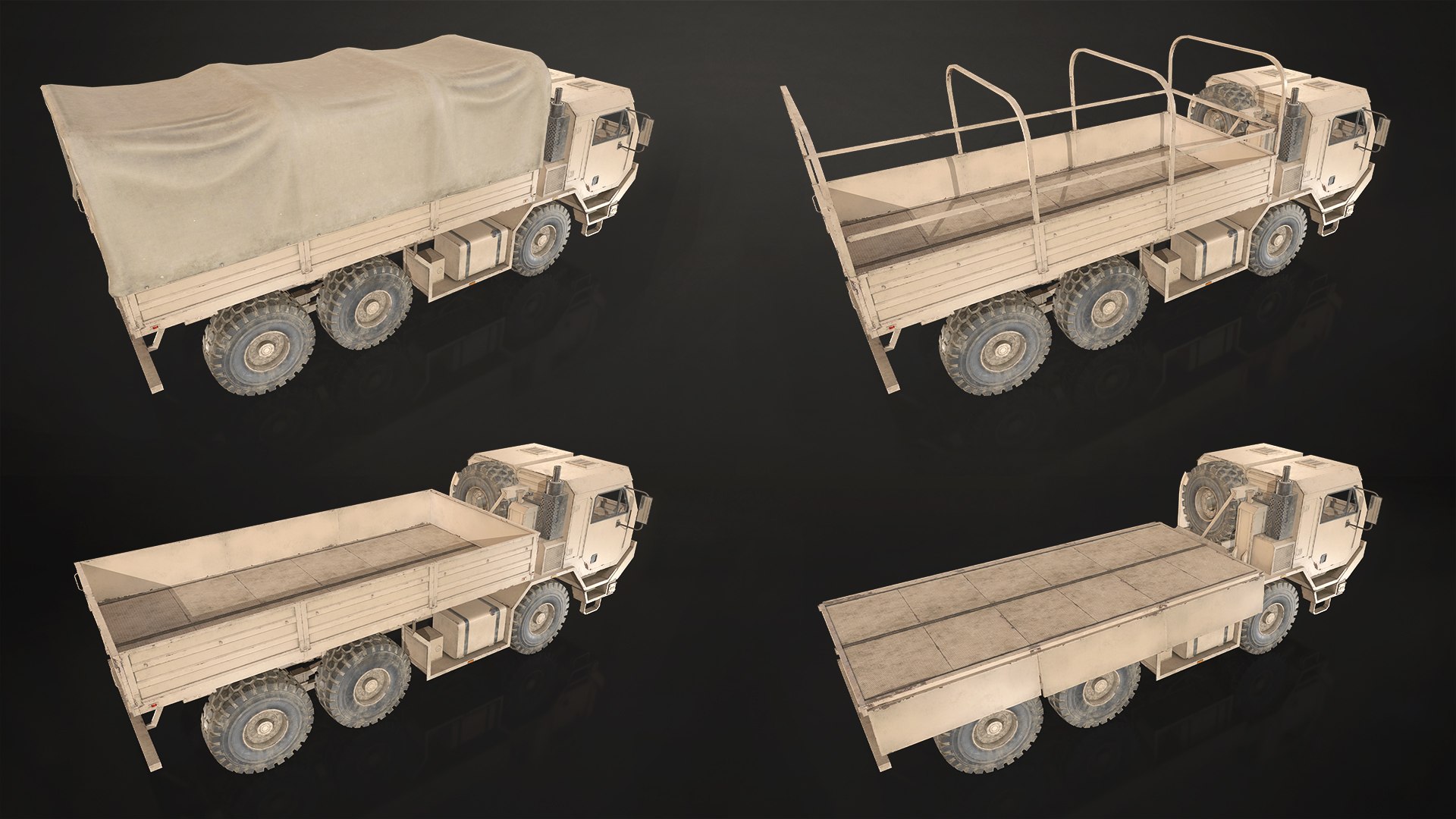 3D Military Truck V1 - Pack 1 model https://p.turbosquid.com/ts-thumb/fT/JjXmWC/r2/militarytruckpack1_20/jpg/1753956724/1920x1080/fit_q87/c9d1480a698841ba58ba6703e4df22562fc2393c/militarytruckpack1_20.jpg