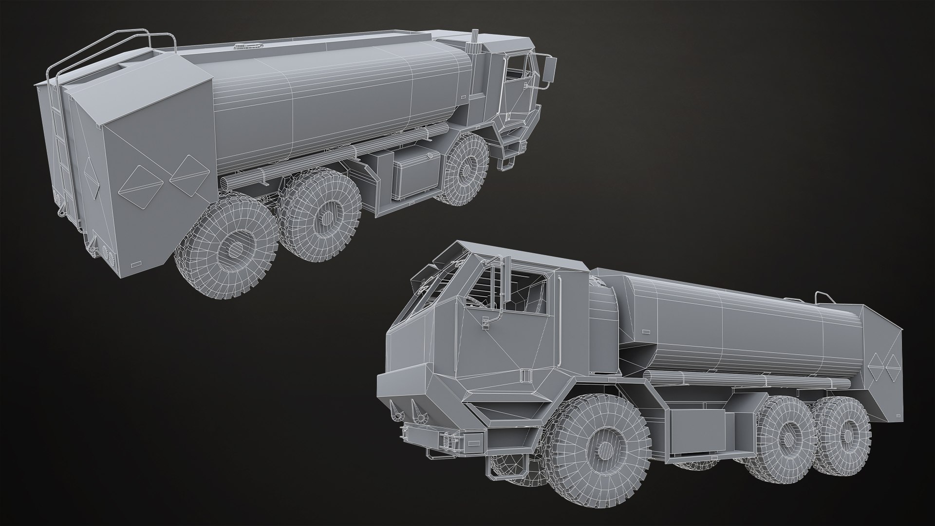 3D Military Truck V1 - Pack 1 model https://p.turbosquid.com/ts-thumb/fT/JjXmWC/t5/militarytruckpack1_wireframe03/jpg/1753956762/1920x1080/fit_q87/b7127bd57f85c9cd7b34672fe3981e295b99e136/militarytruckpack1_wireframe03.jpg