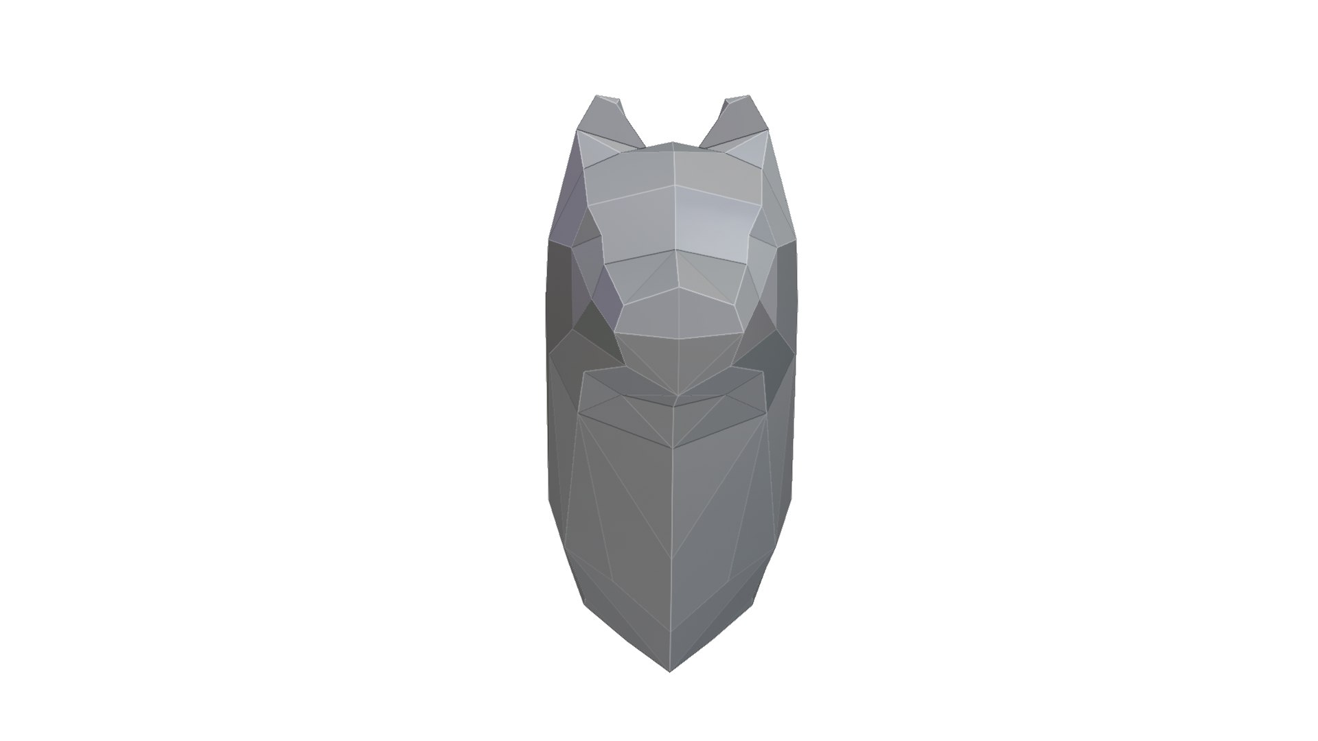 Low-Poly Wall Mounted Wolf Head 3D model https://p.turbosquid.com/ts-thumb/fT/NQZUAc/0m/colored_2/png/1659357412/1920x1080/fit_q87/1e5f5ac97cbd94f04289495bae922955a00a5f83/colored_2.jpg