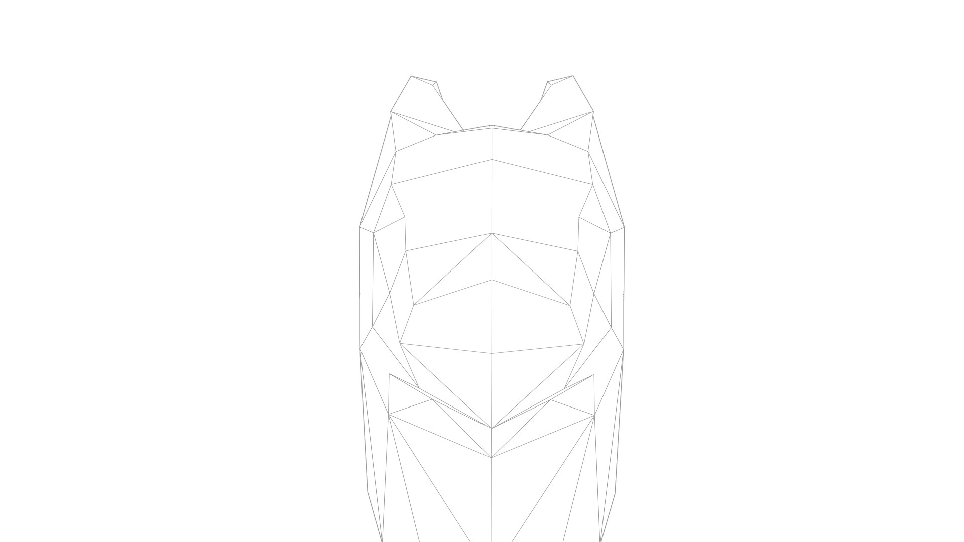 LowPoly Wall Mounted Wolf Head 3D model TurboSquid 1936321