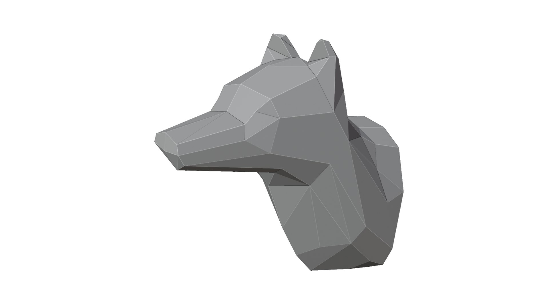 Low-Poly Wall Mounted Wolf Head 3D model https://p.turbosquid.com/ts-thumb/fT/NQZUAc/D7/gray_1/png/1659357415/1920x1080/fit_q87/5ceea068de3efd2adddf7226f6a7a743ee8965ae/gray_1.jpg