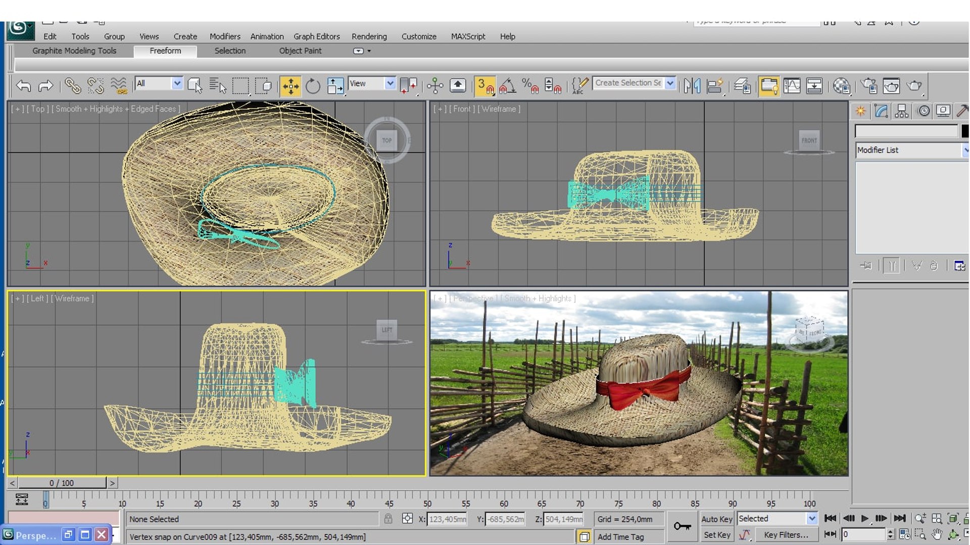 3d Bonnet Model