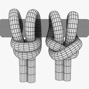 piwich, bull hitch, cow hitch variant knots