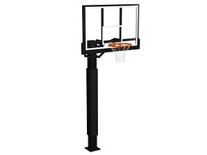 3D street basketball hoop model