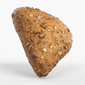 3D Photorealistic 3D scan of grain bun