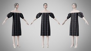 Dress 15 Electric Static Stripe