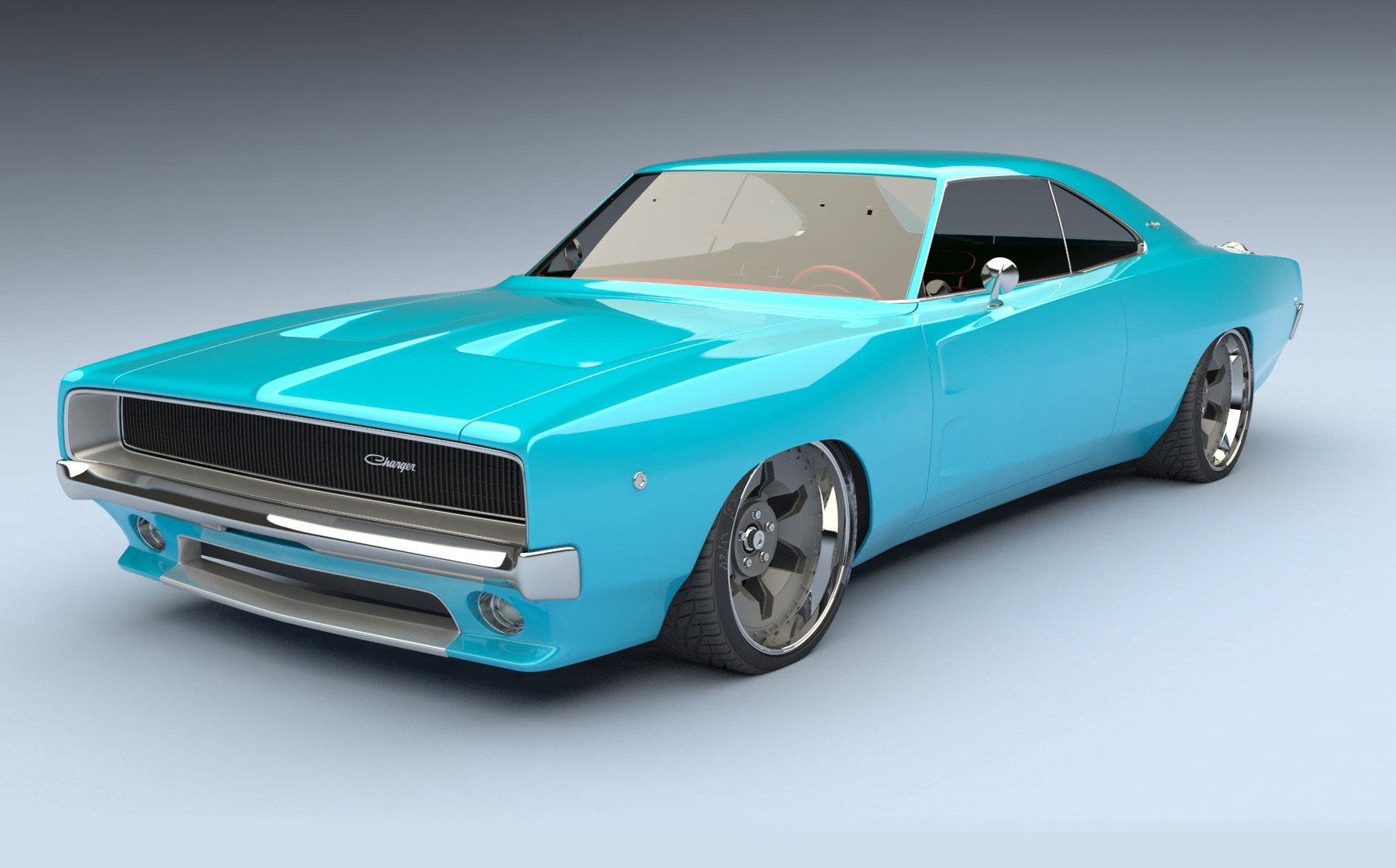 Musclecar Hotrod 3D Model - TurboSquid 1673931