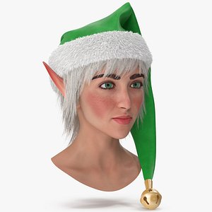 Christmas Elf Female Head 3