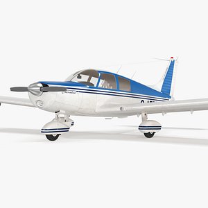 3D Personal Aircraft Piper PA-28 Cherokee
