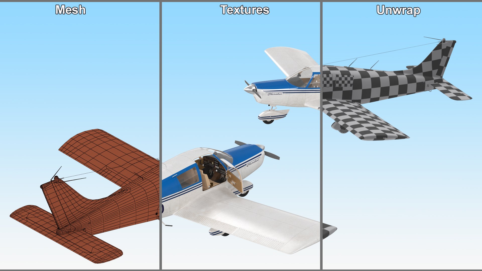 3D Personal Aircraft Piper PA-28 Cherokee https://p.turbosquid.com/ts-thumb/fT/ZlajbG/sk/personalaircraftpiperpa28cherokeevray3dmodel033/jpg/1722288159/1920x1080/fit_q87/5cc480283a86b147aa875bf05cf642a6e134a76f/personalaircraftpiperpa28cherokeevray3dmodel033.jpg