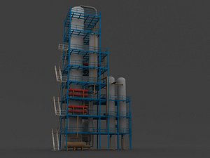 hydrotreater refinerys 3d max