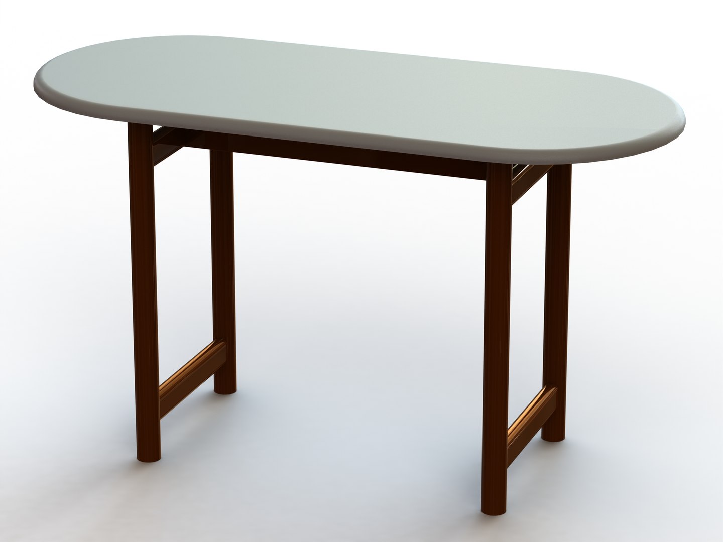 Oval Dining Table 3D - TurboSquid 2176552