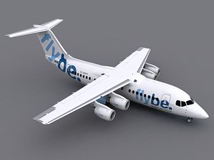 bae 146-200 avro rj85 3d max