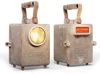Old retro dirty damaged wonder lamp flashlight VR  AR  low-poly 3d model