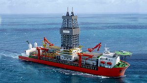 3D model seadrill drill ship vessels