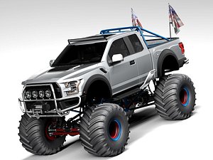 Ford Raptor Monster Truck 2019 3D