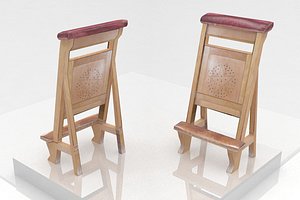 3d model church chair