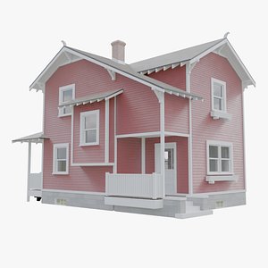 3D model Arts  Crafts Style Kit House