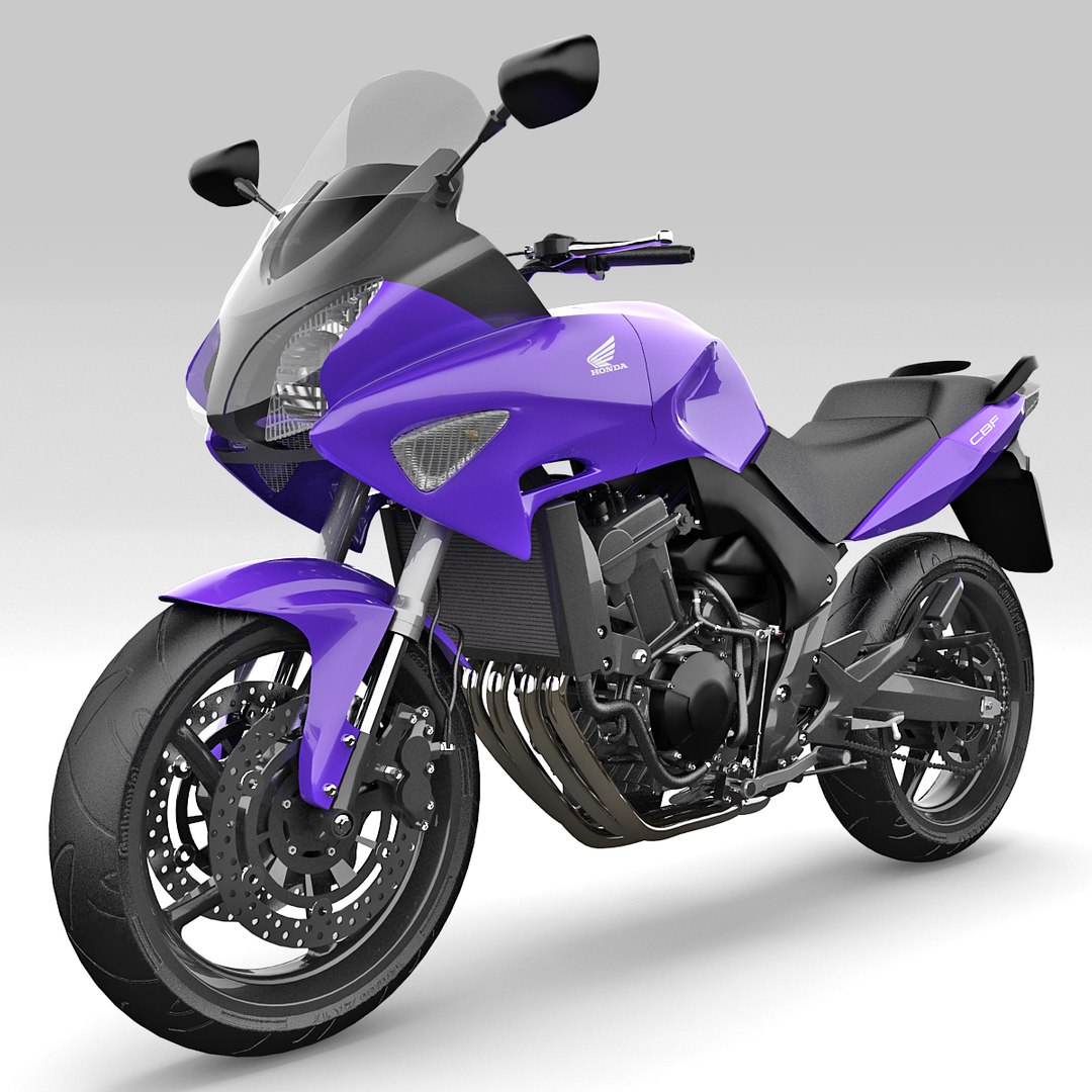 3d obj honda cbf600 s motorcycle