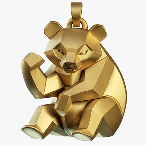 Geometric Panda Charm