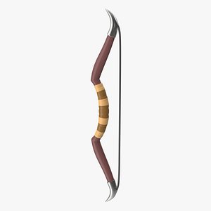 Brown Stylized Bow 3D model