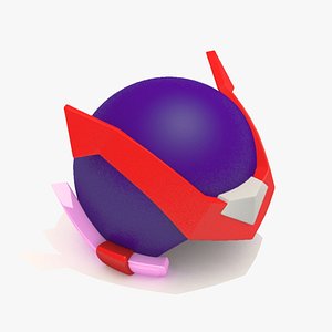 3D model Cartoon Robot Helmet Model CRH3