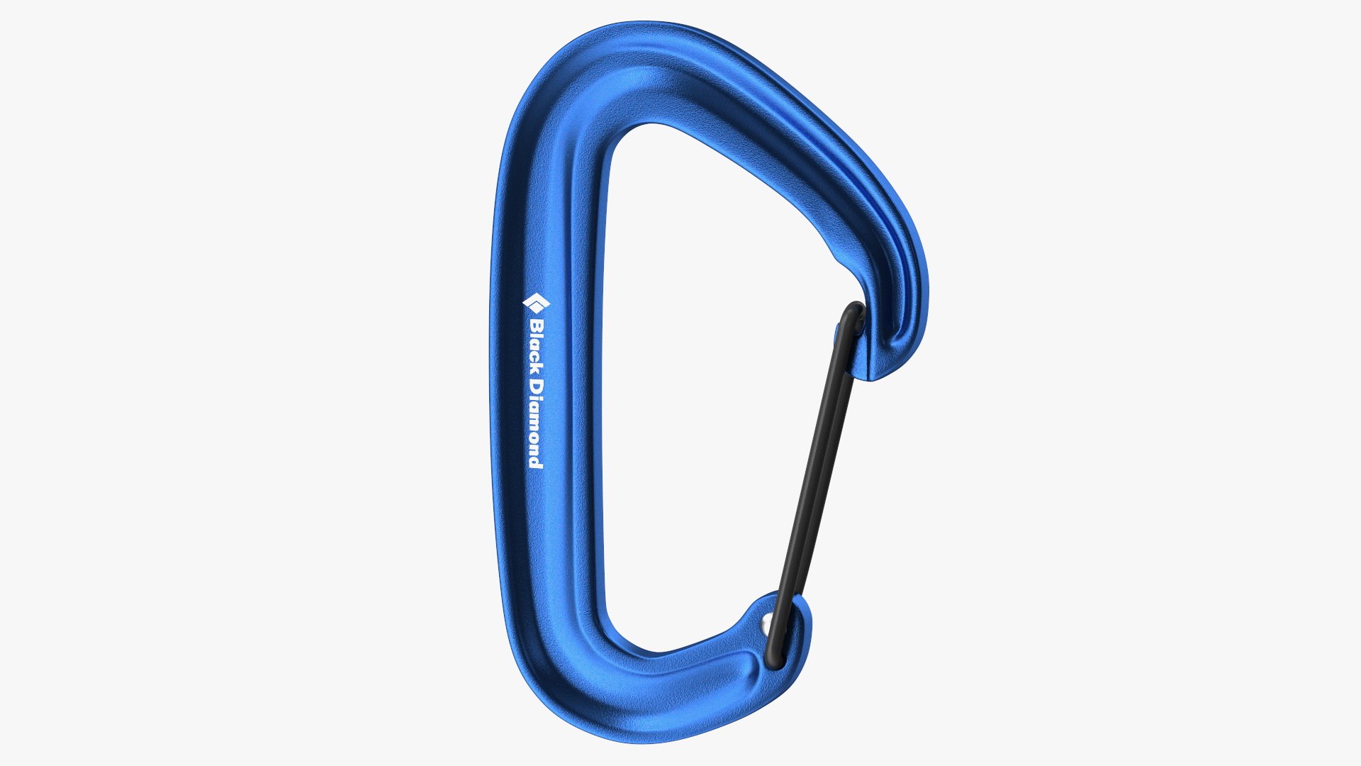 Black Diamond MiniWire Carabiner Closed Blue 3D model preview