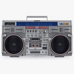 3D retro boombox conion c-100f