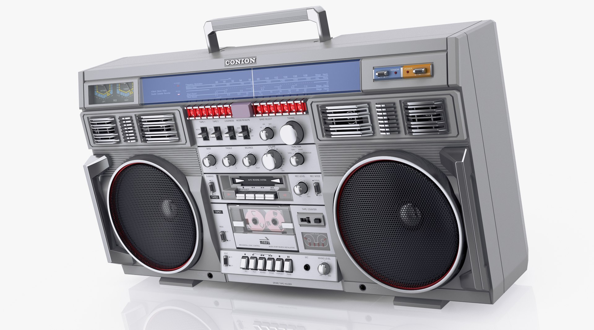 3D retro boombox conion c-100f https://p.turbosquid.com/ts-thumb/fT/vgTpQW/pvtDD4Wv/conionc100f_07/jpg/1503008944/1920x1080/fit_q87/a2f350c9493eaa7ed78506bfa95b4b77d002292d/conionc100f_07.jpg