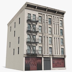 3D Manhattan Building 20 - 8K PBR Textures model